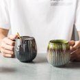 thumbnail image 3 of Ceramic Coffee Melon Mug Reactive glaze 480ml lfor home and office (Yellow), 3 of 3