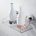 thumbnail image 1 of Strong Suction Shower Caddy Shower Rack Bathroom Basket Soap Shelf Storage Organiser Rustproof Bathroom for Hanging Razor Sponge Brush Stainless Steel Wall Rack for Toilet Bath and Kitche, 1 of 6