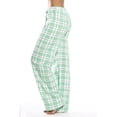 thumbnail image 2 of Just Love Women's Plaid Pajama Pants in 100% Cotton Jersey - Comfortable Sleepwear for Women (Mint - Plaid, Large), 2 of 7