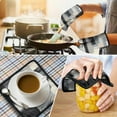 thumbnail image 4 of Black and Grey Abstract Art Artwork Kitchen Oven Mitt and Pot Holder Sets 2 Pcs for Baking, Cooking and Grilling, Heat Resistant Up To 392 °F, 4 of 7