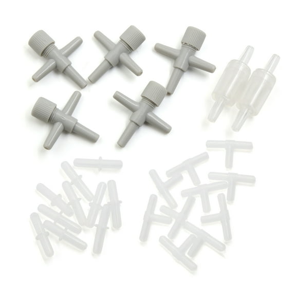 Unique Bargains 3-way Air Control Valve Tubing Connectors Aquarium Accessaries Tools Set
