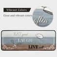 thumbnail image 2 of Kitchen Mat with Words - Kitchen Mat Set of 2, Farmhouse Kitchen Rugs, Kitchen Sink Floor Mat, Non Slip Kitchen Rug with Sayings, Eat Good Laugh Often Live Well Mat, Eat Good Kitchen Mat Washable, 2 of 6