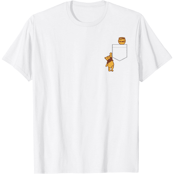 Winnie The Pooh Reaching For Pocket (Graphic) Honey Unisex Softstyle T-Shirt for Men Women Kids