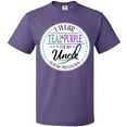 thumbnail image 3 of Inktastic Suicide Prevention- I Wear Teal and Purple for My Uncle T-Shirt, 3 of 5