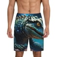 thumbnail image 2 of Picia Starry Sky Colorful Crocodile A Pajama Shorts for Men, Men's Pajama Bottoms, Sleepwear,Short Pajama Pants-XX-Large, 2 of 9