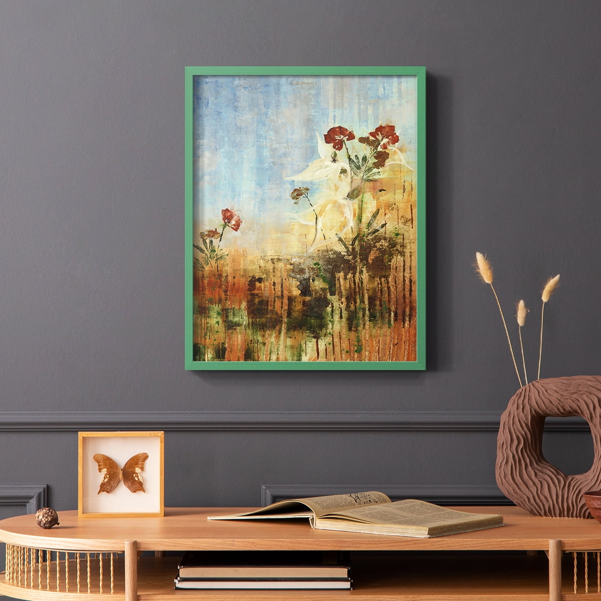 Dedicated to Spring Framed Print in Green Solid Wood Framed Print No Nail Hanging