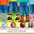 thumbnail image 6 of Puddle Play Waterproof Toddler and Little Kids Red Ladybug Rubber Rain Boots With Easy-On Handles - Size 8 Toddlers, 6 of 6