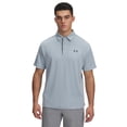 thumbnail image 1 of Polo de golf Under Armour Tech para hombre Harbor Blue/Pitch Gray XL, 1 of 2