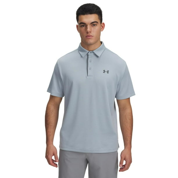 Polo de golf Under Armour Tech para hombre Harbor Blue/Pitch Gray XL