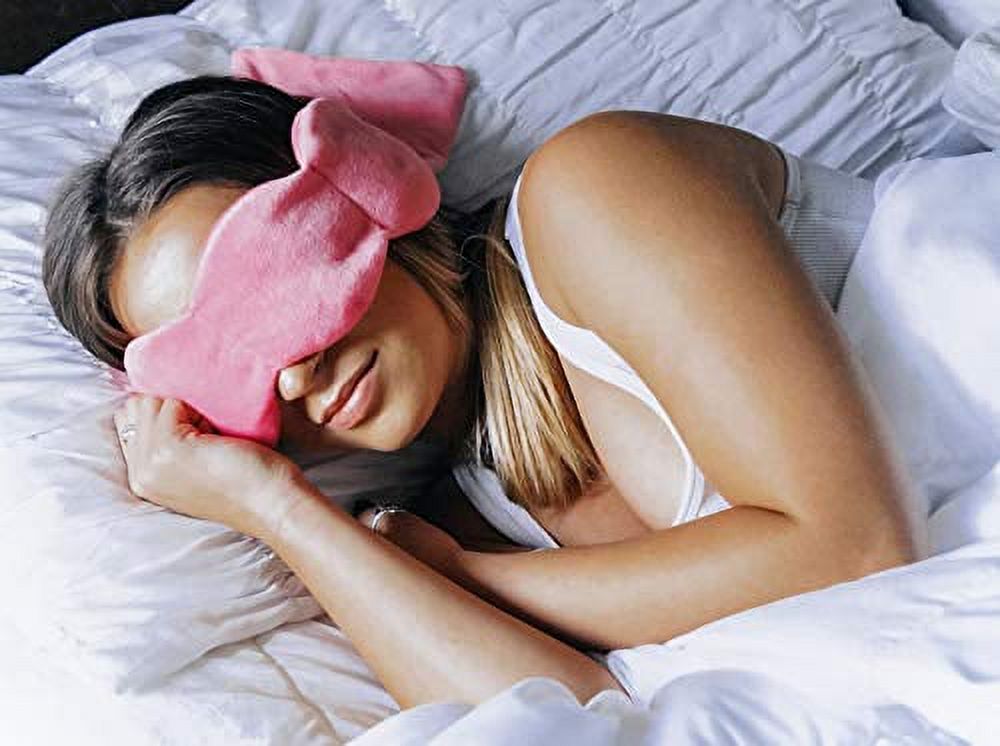 nodpod Gentle Pressure Sleep Mask | Patented Light Blocking Design for Sleeping, Travel & Relaxation | Bead Filled, Machine Washable, BPA Free Eye Pillow (Flamingo Pink) - image 3 of 3