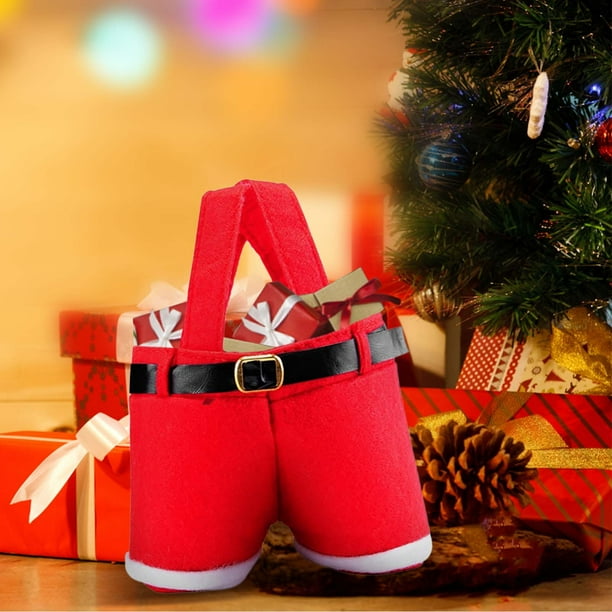 Cinturón Navideño para Pantalones, Bolsa de Regalo, Bolsa de Dulces, Funda para Botella de Vino, Bolsa para Bebidas