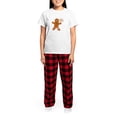 thumbnail image 4 of CafePress - Oh Snap Gingerbread Man Women's Light Pajamas - Women's Short Sleeve Print T-Shirt and Pants Light Cotton Pajama Set, 4 of 7