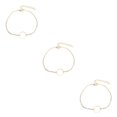 thumbnail image 1 of Minnieouse Tobillera con estilo, resistente, aleación de oro y plata, joyería estética, estilo simple, accesorio de moda, de tobillo, Type2 NO2, 1 of 6
