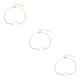 thumbnail image 1 of Guardurnaity Tobillera con estilo, resistente, aleación de oro y plata, joyería estética, estilo simple, accesorio de moda, de tobillo, Type2 NO2, 1 of 6