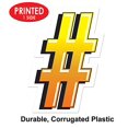 thumbnail image 3 of Beistle 53857-NUMB Plastic Number Sign Yard Sign - Pack of 3, 3 of 6