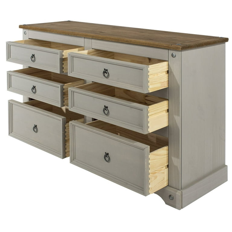 Caudill wood 6 drawer double dresser online