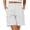 White women cargo shorts with pockets a1, variant on Cagogo Women Elastic Waist Cargo Shorts with Pockets Casual Solid Basic Bermuda Pants Travel Hiking Summer Outdoor Trousers for Ladies, Army Green S