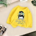thumbnail image 2 of T-Shirts pour Filles Tout-Petits T-Shirt Imprimé à la Mode Décontracté Col Rond, 2 of 3