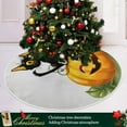 thumbnail image 6 of FMSHPON Cute Black Cat On Halloween Pumpkin Xmas Christmas Tree Skirt Stand Mat for Holiday Party Decoration Indoor Outdoor 36 inches, 6 of 6
