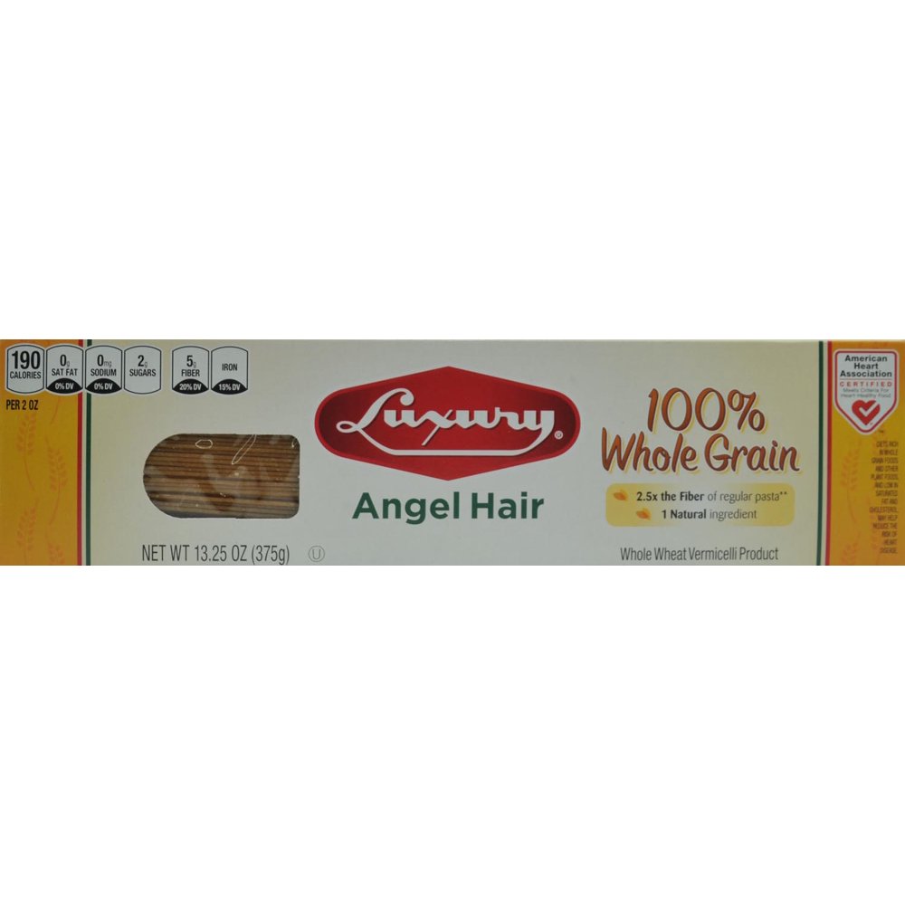 Luxury 100 Whole Grain Angel Hair Pasta, 13.25 oz