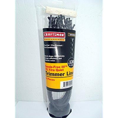 Trimmed Shapes Ring - craftsman pre-cut spiral shape xq xtra quiet .130 trimmer line, 71-85909