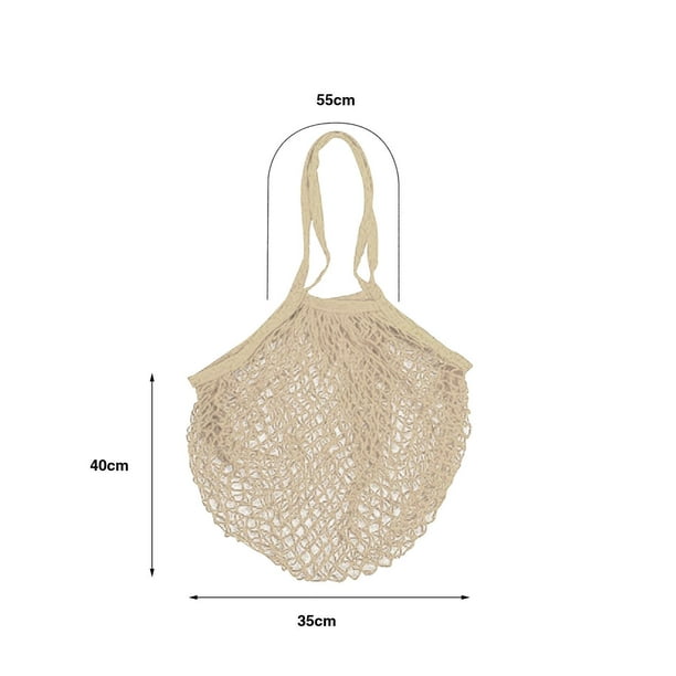 Beloving 4 Pieces Grocery Shopping Net Bag Netted Tote Bag For Beach Hiking Vegetable Multicolor B Other 40cmx35cm