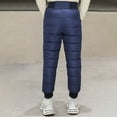 thumbnail image 3 of SonxaHe Little Girls Boys Snow Pants Thick Warm Straight Leg Trousers Child Winter Active Unisex Pants Blue,Sized 6-7, 3 of 3