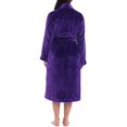 thumbnail image 3 of Women Plush Fleece Robe Long Warm Bathrobe Shawl Collar/Hood, 3 of 6