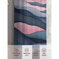 thumbnail image 6 of Abstract Mountain Sheer Curtains 72 Inches Long 2 Panels Sunset Watercolor Impressionist Light Filtering Semi Sheer Window Curtains Drapes for Bedroom Living Room 52"x72", 6 of 7