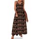 thumbnail image 1 of Nuevo vestido sin mangas con fuente de discoteca naranja retro Vestidos de fiesta para mujeres Vestidos para ocasiones oficiales, 1 of 7