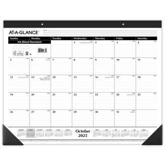 AT-A-GLANCE 2025 Calendario De Computadora Y Base, Semanalmente, 5-1/2 X 7 Pulgadas, Flip-A-Week (SW700X0025
