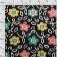 thumbnail image 3 of oneOone Cotton Poplin Black Fabric Floral Fabric For Sewing Printed Craft Fabric By The Yard 42 Inch Wide, 3 of 6