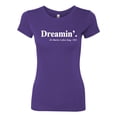 thumbnail image 2 of Wild Bobby, Dreamin' Dr Martin Luther King Jr. 1963 Womens Slim Fit Junior Tee, Purple Rush, 2XL, 2 of 3