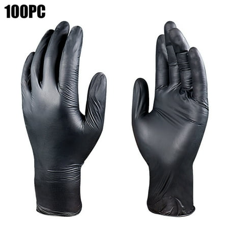 

Xboschi 100PC Black Disposable Silicone Gloves Thickened And Durable And Alkali Durability Versatile Use Useful Tools