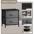 thumbnail image 4 of Sorbus Modern Nightstand with 2 Drawers, Set of 2, Black, 4 of 8