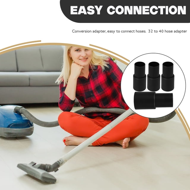 FESTFENDS 4Pcs Universal Vacuum Hose Adapter Connector for Industrial and Household Vacuum Use