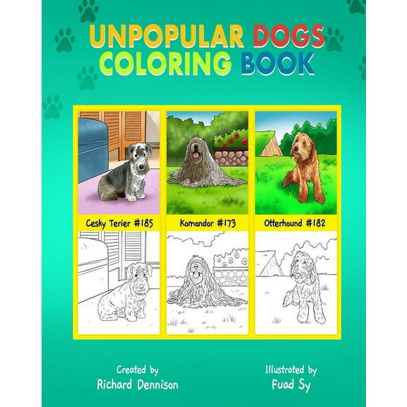 Unpopular Dogs Coloring Book, (Paperback)