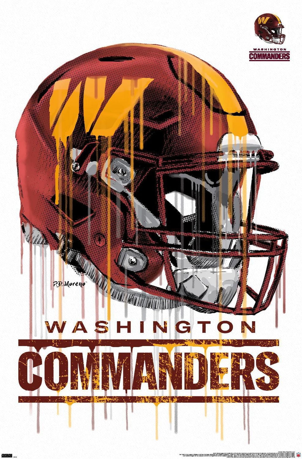 NFL Washington Commanders - Casque anti-goutte 22