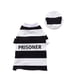 thumbnail image 5 of sweethay Disfraz de prisionero para mascotas con sombrero Collar de cosplay de Halloween Ropa de poliéster para perros resistente al desgaste S 2Conjunto, 5 of 6