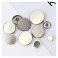 thumbnail image 4 of 30PCS Metal Flat Mirror Buttons - Alloy Hand-stitched Fasteners for Suits, Shirts, Overcoats, 4 of 5