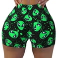 thumbnail image 2 of Fotbe Green Monster Seamless Shorts, Womens Workout Shorts High Waist Stretch Booty Short for Gym/Yoga/Running/Biking-XX-Large-X-Large, 2 of 8