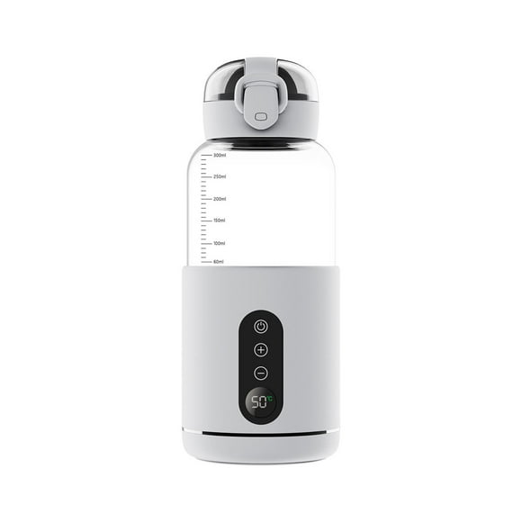 Baby Milk Warmer Portable Fast Heating Water Bottle for Daily Use Picnic Car White