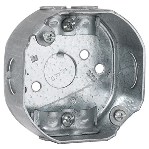 RACO 112 Octagon Box 1-Gang Steel Gray