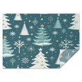 thumbnail image 1 of Rectangle Table Clothes Winter Christmas Snowflake Scene Tablecloth,Modern Foldable Table Cloths for Picnic Party Halloween Fall Thanksgiving Christmas, 1 of 5