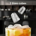 thumbnail image 4 of Moifoi Ice Makers with Handle,26.5Lbs/24H,9 Cubes in 6 Mins,2 Sizes of Bullet Ice,Portable Ice Machine with Self-Cleaning，Black, 4 of 10