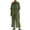 #04 Green 【Stock up on Your Favorite Colors】, variant on Women's Linen Blend Jacket And Suspenders Jumpsuit Two-Piece Set, Natural Waist Wide Leg Pantsuit, Functional Pockets, Perfect for Business Casual, Summer Wedding, or | CSEONE,Black L