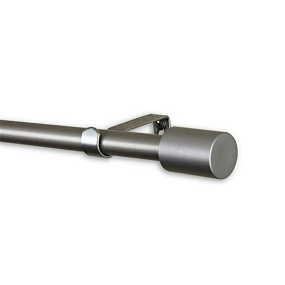 Decorative Curtain Rod - Satin Nickel Finish, Adjustable 48-84 Inch, Includes Mounting Hardware