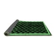 thumbnail image 2 of Ahgly Company Indoor Round Checkered Emerald Green Modern Area Rugs, 7' Round, 2 of 4