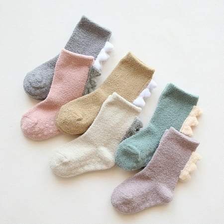 

GXSR Kids Fuzzy Socks for Toddler Girls Baby Warm Winter Sock Infant Cozy Super Soft Athletic Slipper Socks
