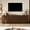 Walnut, variant on CHIC HOUSE 70" Fluted TV Stand for TVs up to 75", Mid-Century Modern Tall Media Cabinet with 4 Doors & Shelves, Wave-Inspired Wooden TV Console for Living Room, Bedroom, Black
